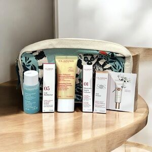 Clarins Beauty Essentials with Floral Pouch